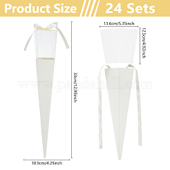Triangle Paper Bouquet Packaging Bags&nbsp;ABAG-WH0045-24B