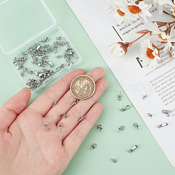 90Pcs 3 Style Stainless Steel Peg Bails Pendants&nbsp;STAS-UN0054-54
