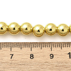 Electroplated Synthetic Magnetic Hematite Beads Strands&nbsp;G-L613-F01-01C