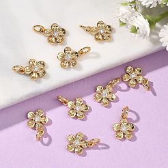 SHEGRACE Valentine's Day Brass Clear Cubic Zirconia Charms&nbsp;XGRQ3P989-577G