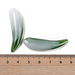 Transparent Spray Painted Glass Pendants&nbsp;GLAA-S202-02A