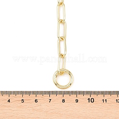 Brass Paperclip Chain Y Lariat Necklaces&nbsp;NJEW-H087-06E-G