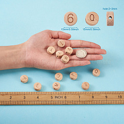Beechwood Beads&nbsp;WOOD-TA0001-43