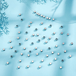 250Pcs 201 Stainless Steel Beads&nbsp;STAS-ME0002-50