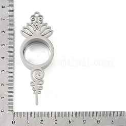 304 Stainless Stee Locket Pendants&nbsp;STAS-S132-06P-02