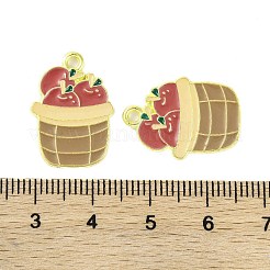Golden Plated Alloy Enamel Pendants&nbsp;ENAM-Z017-02G
