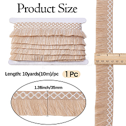 10Yards Polyester Tassel Fringe Trimming&nbsp;DIY-GF0014-53