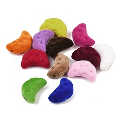 Flocking Opaque Acrylic Beads&nbsp;OACR-B051-01A