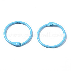 Spray Painted Iron Split Key Rings&nbsp;IFIN-T017-01E