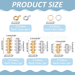 DIY Slide Lock Clasps Kits&nbsp;DIY-ME0002-63