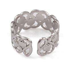 Non-Tarnish 304 Stainless Steel Cuff Rings&nbsp;RJEW-G285-77P