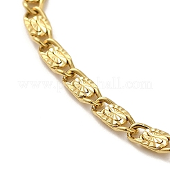 Ion Plating(IP)  304 Stainless Steel Lumachina Chain Bracelets&nbsp;BJEW-C079-01A-G
