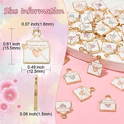 30Pcs 3 Colors Alloy Pendants&nbsp;ENAM-CJ0002-99
