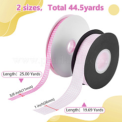 2 Rolls 2 Styles Polyester Ribbon&nbsp;OCOR-ME0002-02B