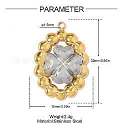 304 Stainless Steel Pendants&nbsp;STAS-OY018-24G