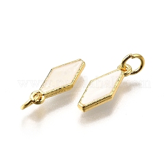 Brass Enamel Charms&nbsp;KK-C106-02G