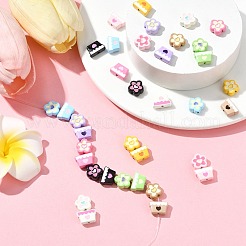 36pcs 18 Styles Baking Paint Alloy Beads&nbsp;FIND-CJ0004-21