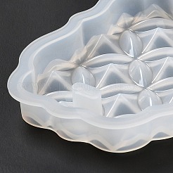 DIY Embossed Flower Pattern Pendant Silicone Molds&nbsp;DIY-G079-01B