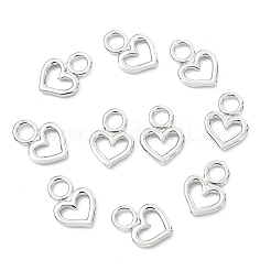 SHEGRACE Brass Heart Charms&nbsp;XGR0161P-100P