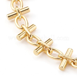 Brass Bar Link Chain Bracelets&nbsp;X-BJEW-JB06004