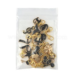 20Pcs 20 Styles Alloy Enamel Pendant Decorations&nbsp;HJEW-FS00045