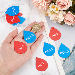 12Pcs 2 Colors Acrylic Public Signs&nbsp;AJEW-CP0007-39
