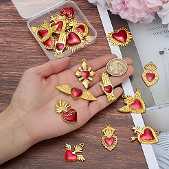20Pcs 10 Sytyles Alloy Enamel Pendants&nbsp;ENAM-ME0001-12