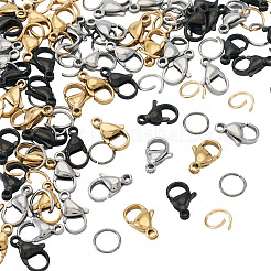 60Pcs 304 Stainless Steel Lobster Claw Clasps&nbsp;STAS-TA0001-46B