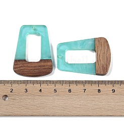 Resin & Wood Pendants&nbsp;WOOD-F015-11C