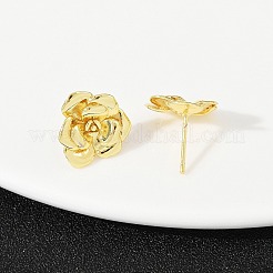 Brass Stud Earrings&nbsp;EJEW-S277-08G-A
