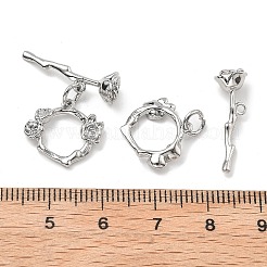 Brass Toggle Clasps&nbsp;X-KK-B129-20P