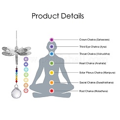 Crystals Chandelier Suncatchers Prisms Chakra Hanging Pendant&nbsp;AJEW-I040-15P