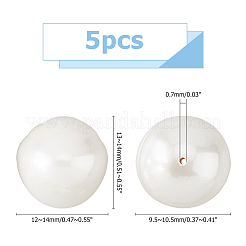 5Pcs Baroque Natural Keshi Pearl Beads&nbsp;PEAR-HS0001-09
