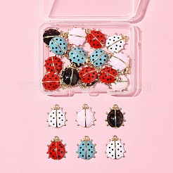 24Pcs 5 Styles Alloy Enamel Pendants&nbsp;ENAM-FS0002-94