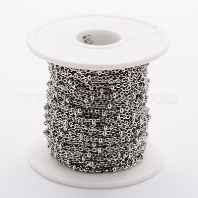 Tarnish Resistant 304 Stainless Steel Cable Chains&nbsp;CHS-K003-01P-0.5MM-1