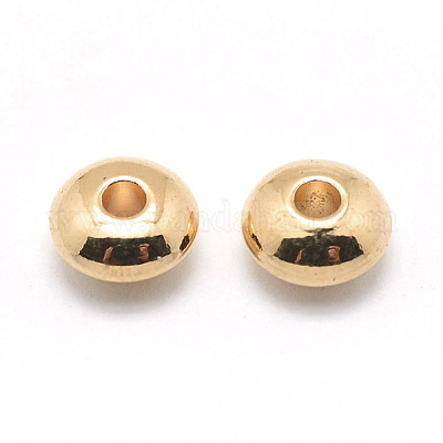 Rondelle Brass Beads&nbsp;KK-L112A-01G-1