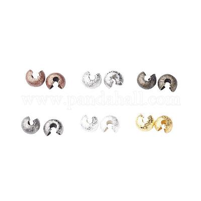 Brass Crimp Bead Covers&nbsp;KK-JP0005-01-1