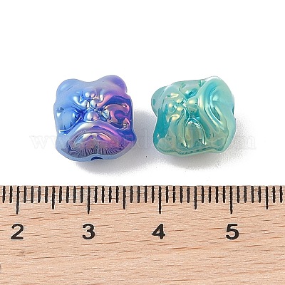 UV Plating Opaque Acrylic Beads&nbsp;OACR-Z020-01B-1