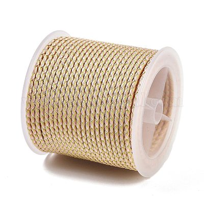 11M Polyester Braided Cord with Cotton Core & Metallic Thread&nbsp;OCOR-Z006-01-08-1