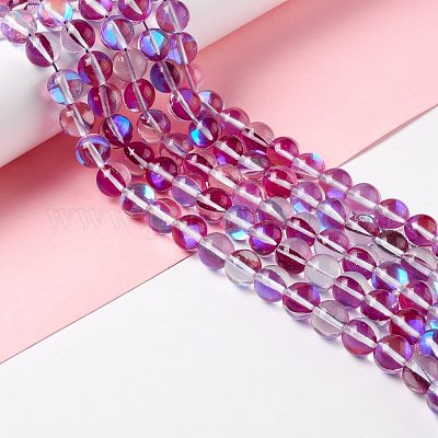 Synthetic Moonstone Beads Strands&nbsp;G-E573-02C-32-1