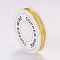 Round Copper Jewelry Wire, Gold, 18 Gauge, 1mm, about 8.2 Feet(2.5m)/roll
