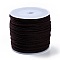 Macrame Cotton Cord, Braided Rope, with Plastic Reel, for Wall Hanging, Crafts, Gift Wrapping, Coconut Brown, 1.2mm, about 54.68 Yards(50m)/Roll