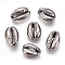 Electroplated Shell Beads, Cowrie Shells, Gunmetal, 15~20x10~12x5~6mm, Hole: 12~14x2~3mm