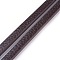 Microfiber PU Leather Cords, Flat, Coconut Brown, 6x3mm, about 1.09 yards(1m)/strand