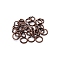 Iron Open Jump Rings, Red Copper, 4x0.5mm