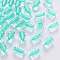 Transparent Acrylic Beads, Column, Turquoise, 10x7.5mm, Hole: 1.8mm, about 950pcs/500g