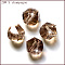 K9 Glass, Imitation Austrian Crystal Beads, Grade AAA, Faceted, Polygon, BurlyWood, 10mm, Hole: 0.9~1mm
