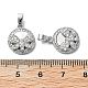 Brass Micro Pave Cubic Zirconia Charms&nbsp;KK-L222-017P-3