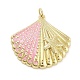 Rack Plating Brass Enamel Pendants&nbsp;KK-Z064-01G-2