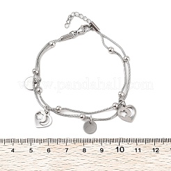 304 Stainless Steel Multi-strand Bracelets&nbsp;BJEW-Q038-08P